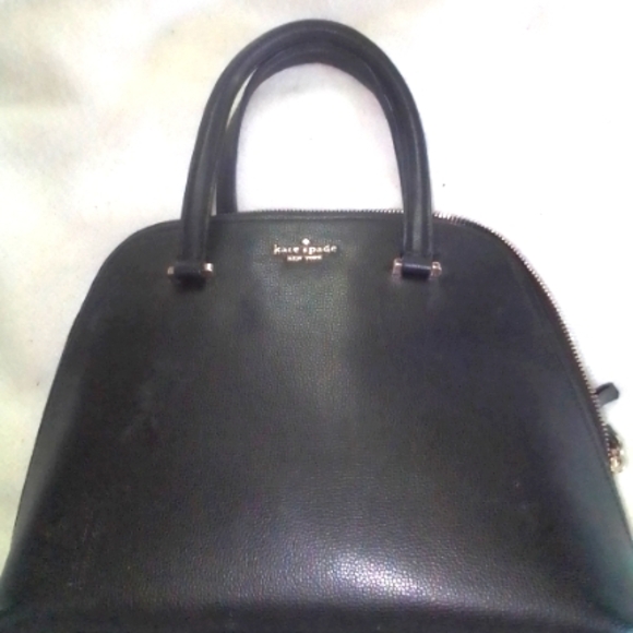 kate spade Handbags - Kate Spade Black Leather Handbag With Adjustable/Remove Strap